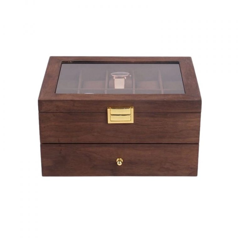 coffret de rangement en bois 14 slots