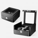 coffret boite a montre carbone 6 slots