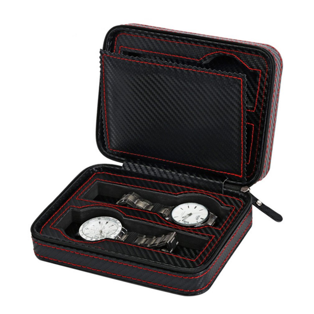 boitier montre carbone 4 slots