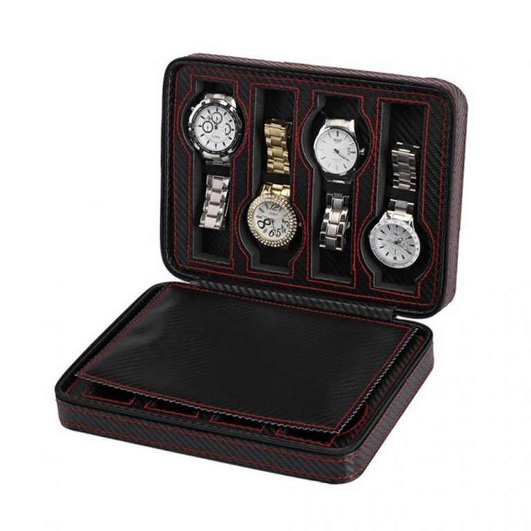 boitier montre carbone 8 slots