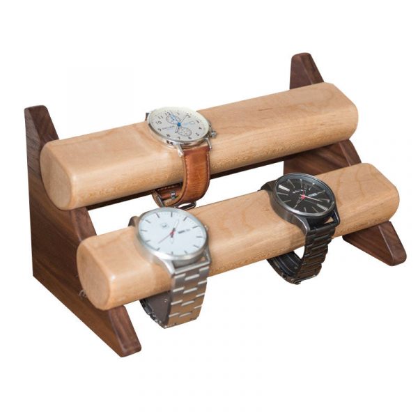 support montre en bois 8 slots