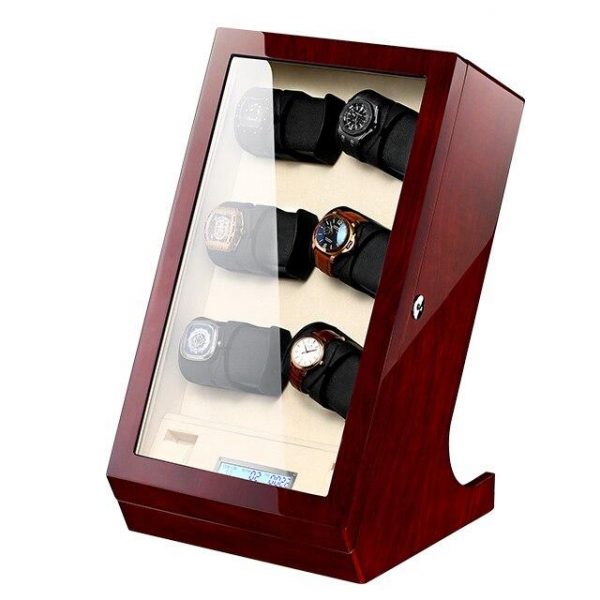 remontoir bois montres automatique vertical 10 slots